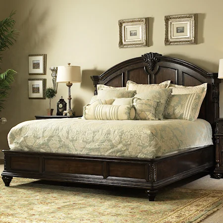 Queen Panel Wood Bed